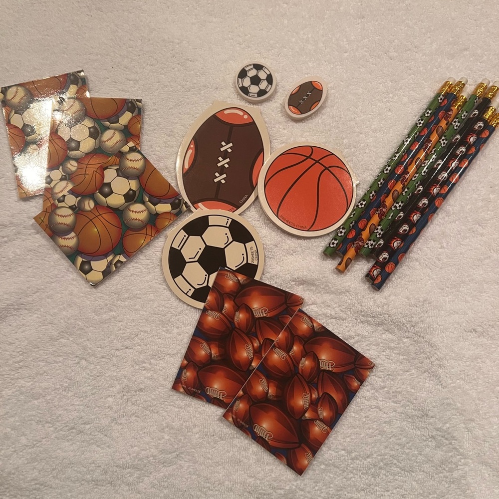 Sports Themed Stationery Set